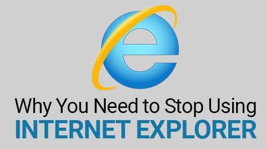Internet Explorer should not be used